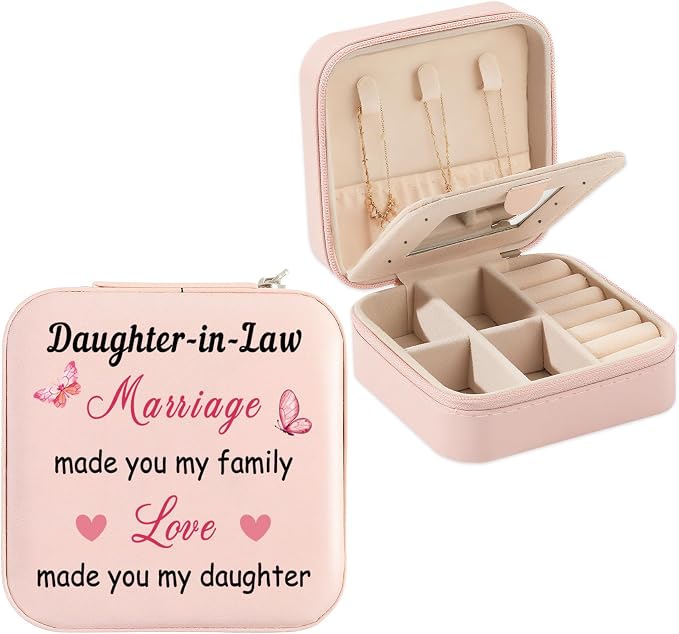 Daughter in Law Gifts from Mother in Law Christmas Mothers Day Birthday Gifts for Daughters-in-Law Future Daughter-in-Law Gift Wedding Engagement Gift from Mother-in-Law Portable Jewelry Box by Unknown