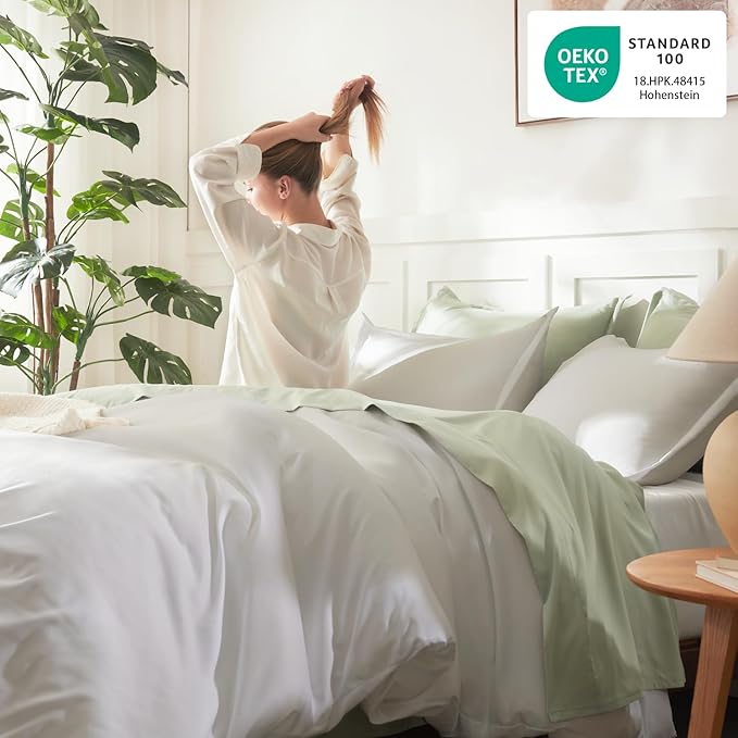 Litanika California King Comforter Set White - 3 Pieces Cal King Lightweight Soft Plain Bed Comforter, Oversized Down Alternative Bedding Set - Machine Washable (104x96In, 2 Pillowcases)