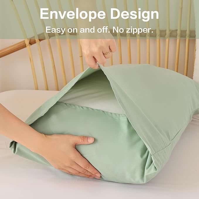 ROSGONIA Queen Comforter Set Sage Green, 3pcs Bedding Sets Queen (1 Boho Sage Comforter& 2 Pillowcases), All Season Lightweight Blanket Quilt