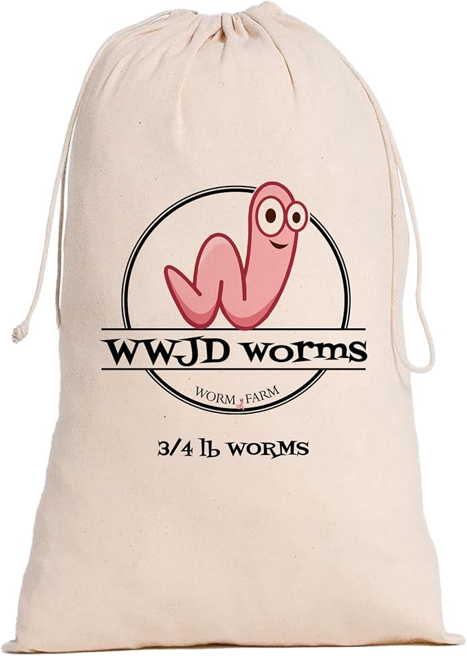 Red Wigglers Composting Worms - 3/4lb Red Worms for Composting - Use on Worm Castings for Plants, Garden, Worm Farm & Compost Starter, Easy to Manage by WWJDWorms