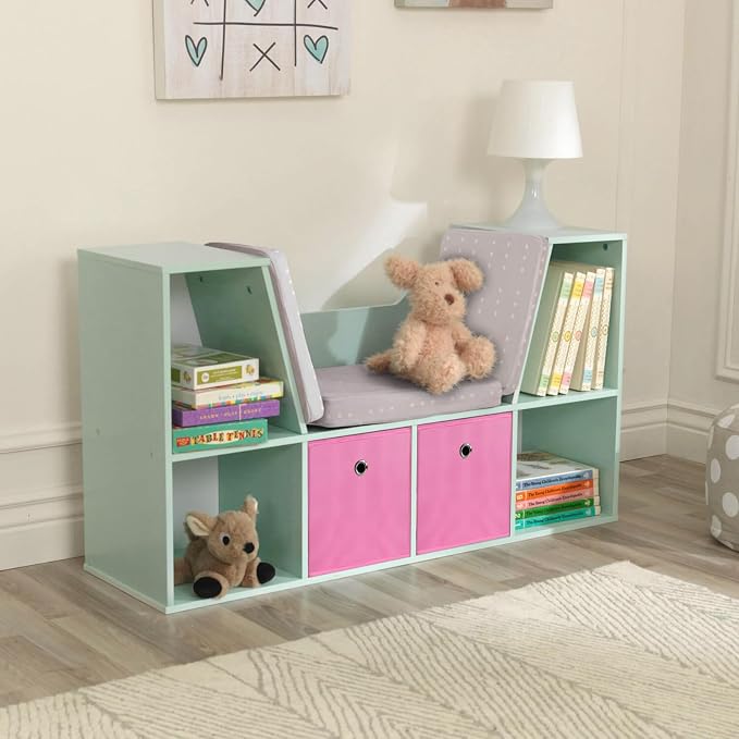 Foldable Storage Cubes Bins ,11 Inch Cloth Storage Cube Fabric Storage Box Cubes Organizer Baskets with Dual Handles for Home Organizer Set of 8 (Pink) - Image 5