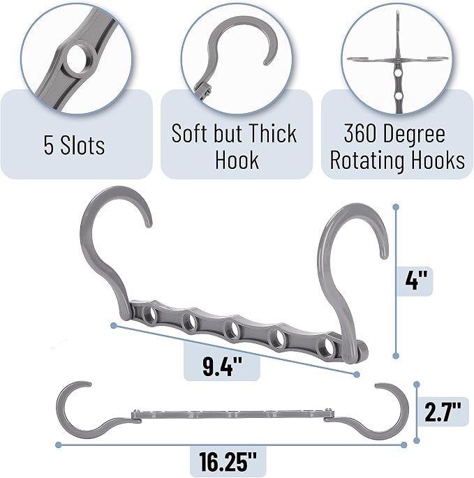 Mr. Pen Space Saving Hangers - 8 Pack Mixed Color Space Saver Shirt Hangers, Black, Gray, White - Image 3