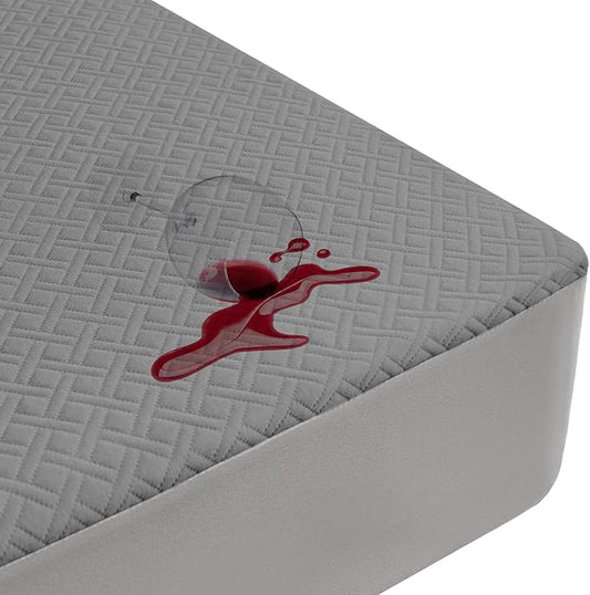 Premium Bamboo Mattress Protector – Full Size, Waterproof, & Ultra Soft Breathable Noiseless Washable Bed Mattress Cover for Comfort & Protection MC03FULL-LG