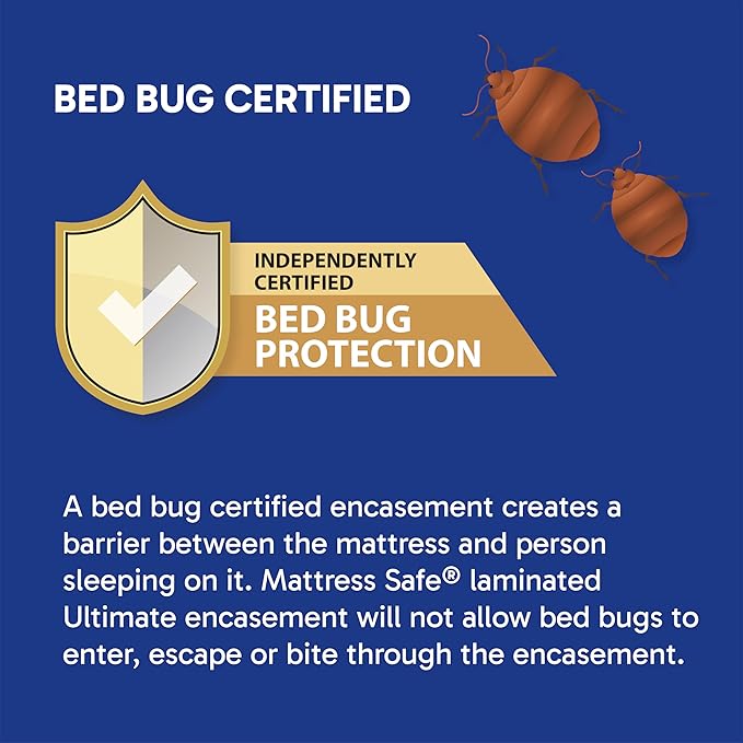 Mattress Safe® Sofcover® Ultimate Mattress Encasement Waterproof, Hypoallergenic, Certified Bed Bug Protection, Breathable, Protective Barrier from Stains