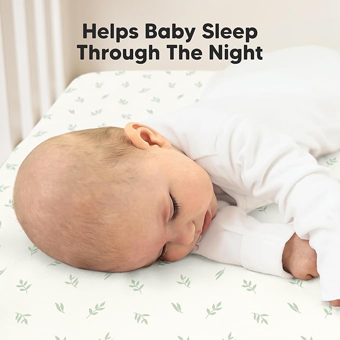 2-Pack Waterproof Crib Sheets for Boys, Girls - 52x28 Fitted Organic Cotton Baby Crib Sheets, Toddler Mattress Protector Cover, Washable, Soft & Durable Baby Bedding Essentials (Herb)