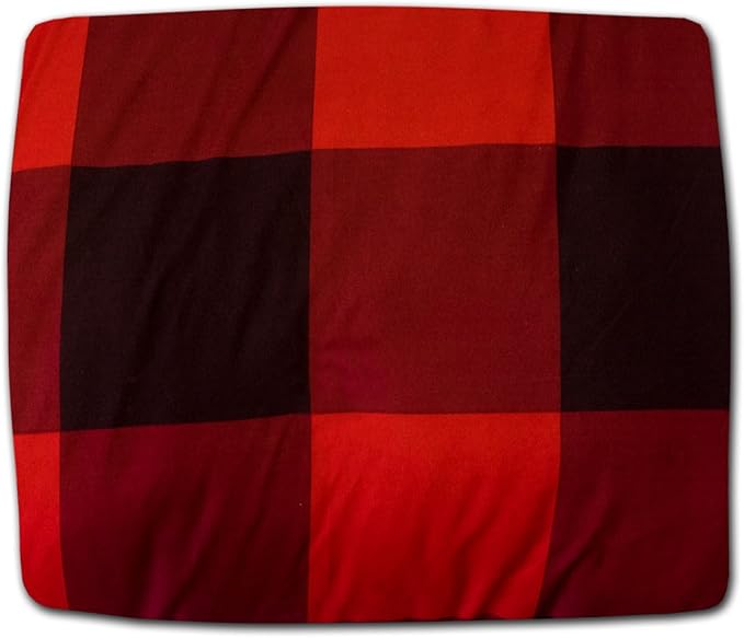 Twin XL Comforter Set with Sheets - 5-Piece Bedding Collection - 1 Comforter, 1 Fitted Sheet, 1 Flat, 2 Pillowcases - Deep Pocket - Soft & Premium Quality - All Seasons, Buffalo Plaid Burgundy/Black