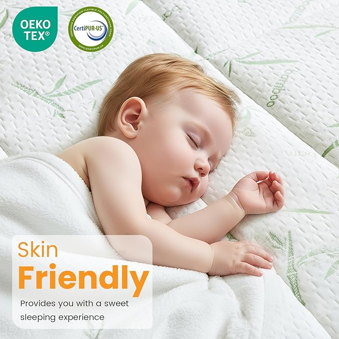Mattress Toppers, Premium Dual Gel Memory Foam Topper for Enhanced Sleep, Cooling & Breathable Comfort, Pressure Relief, Medium Firm Support for All Sleepers, CertiPur-US Certified, King
