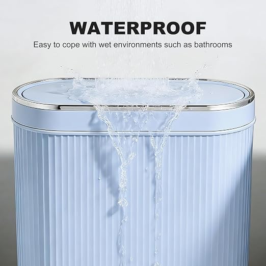 Supteron Bathroom Trash Can with Lid 3.1 Gallon Narrow Trash Can Small Plastic Trash Bin 12 Liter Rectangular Plastic Garbage Can with Press Type Lid for Bedroom Bathroom - Image 6
