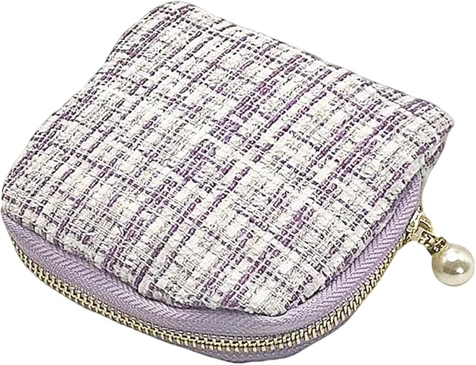 Small Travel Jewelry Case - Jewelry Travel Organizer Bag with Tassel Zipper for Bracelets, Necklaces, Bangles, Jewelry Organizer Storage Bag Gift for Women Girls - LJB002-Purple by ToLoveToLife