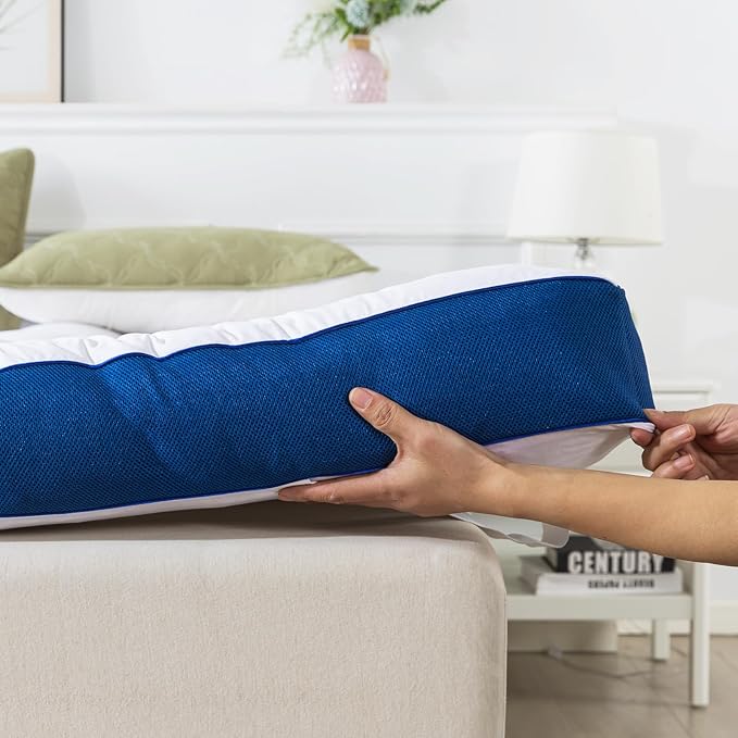 WhatsBedding 5 Inch Full Size Mattress Topper for Back Pain Relief, Filled with Breathable & Soft Memory Foam Pillow Top,4 Elastic Straps