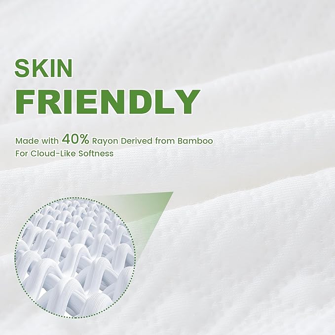 KUUP Waterproof Twin XL Mattress Protector- Hypoallergenic Odor-Free Rayon Derived from Bamboo, Breathable Cooling 3D Air Noiseless Mattress Cover Fits 11" Deep Pockets