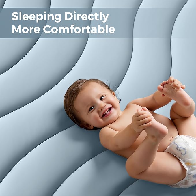 EASELAND Cooling Mattress Pad King Size for Hot Sleepers Pillow Top Mattress Cover Quilted Fitted Mattress Protector Breathable Mattress Topper with 8-21" Deep Pocket(78x80 Inches,Dusty Blue)