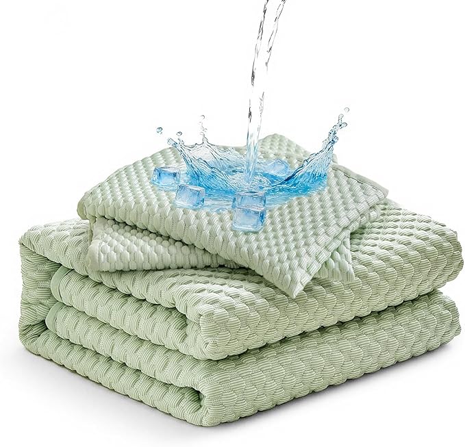 Tokokimo Premium Cooling 100% Waterproof Mattress Protector with Pillow Case Twin Size, Breathable Washable 3D Air Fabric, Soft Noiseless Deep Pocket 8''-16'', Ideal for Hot Sleepers