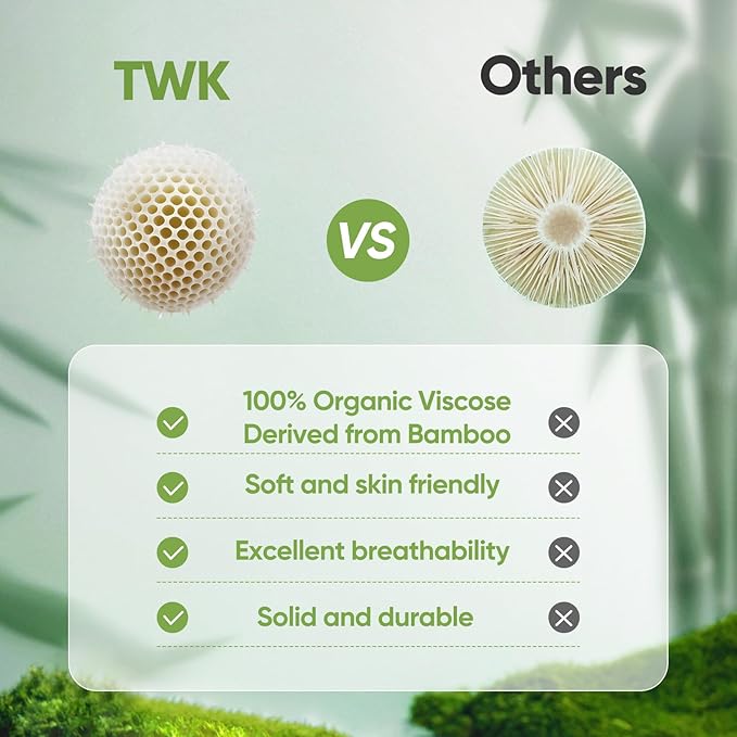 TWK Luxury Sheet Set, Genuine 100% Organic Viscose Derived from Bamboo, Cooling & Breathable, Silky Soft, Bedding Sheets & Pillowcases (White, California King)