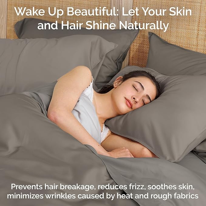 Viscose Bamboo Twin XL Sheets 3PC Set - Extra Long - Cooling Bedding for Hot Sleepers with Moisture Wicking Technology - Silky Soft 16 Inch Deep Pocket, Sand - 38" x 80"