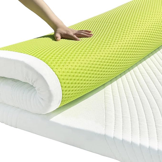 4 Inch Twin Firm Mattress Topper, Extra Firm Memory Foam Bed Topper for Pain Relief, Cooling Gel-Infused & Removable Cover, CertiPUR-US & Oeko-Tex Certified