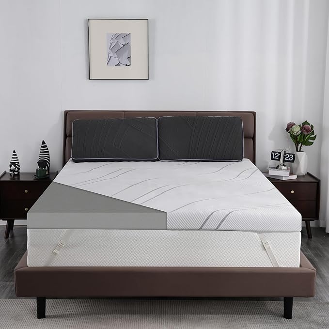 Ultra Firm Mattress Topper Twin XL Size, 3 Inch Extra Firm Mattress Pad for Pain Relief, High Density Support Bed Topper with Removable & Washable Cover, CertiPUR-US, No Smell, 79'' x 38''