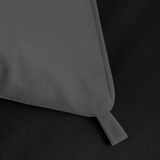 Utopia Bedding Comforter Duvet Insert, Quilted Comforter with Corner Tabs, Box Stitched Down Alternative Comforters Twin Size (Black/Grey)