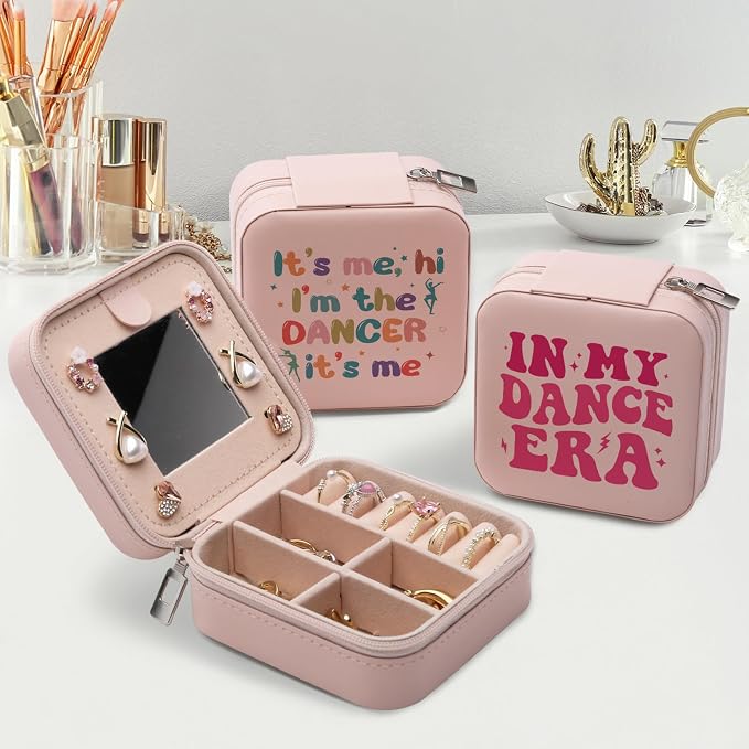 Dancer Dance Gifts Jewelry Box, Era Gifts for Dancers Friends, Teammate Travel Jewelry Case - Image 4