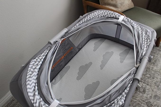 Baby Bassinet Mattress Topper, Waterproof Replacement Pad with Removable & Washable Mattress Covers (for Dream On Me Karley)