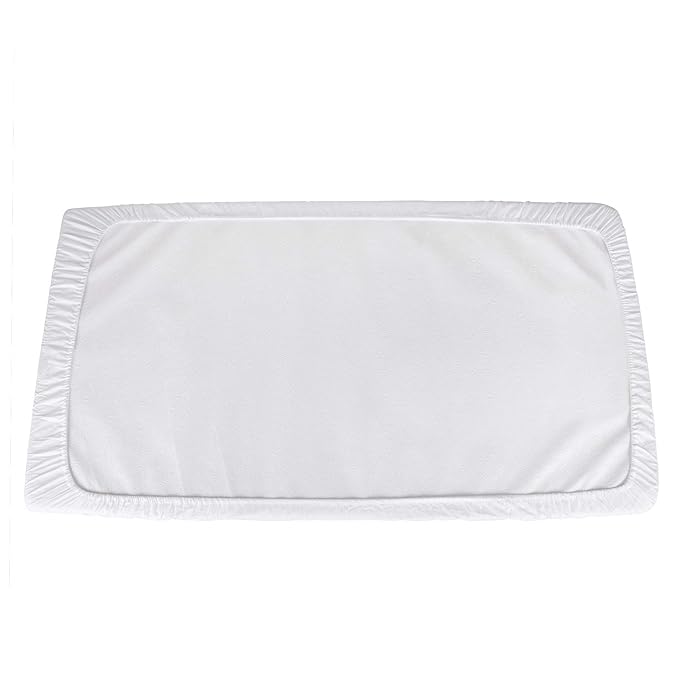 Guardmax Terry Cotton Crib Size Mattress Protector - Waterproof & Dust Mite Proof Mattress Cover with Stretchable Pockets - Soft, Comfortable, & Noiseless Waterproof Fitted Sheet.(28 x 52 x 7)