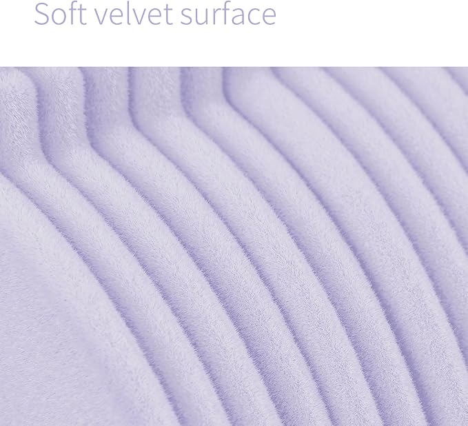 ManGotree 11" Baby Velvet Hangers, Non-Slip Kids Coat Hangers with 360° Swivel Hook, Ultra-Thin Felt Children's Hanger for Infant & Toddler Clothes, 15 Pack (Purple) - Image 5