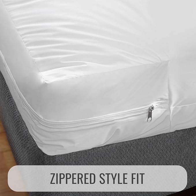DMI Waterproof Mattress Protector, Mattress Pad, Waterproof Mattress Cover, Bed Pad and Bed Cover, Encased Zippered Fit, Full (Pack of 24)