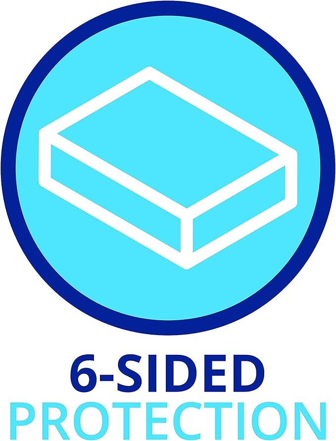 RV 6 Sided Zippered Mattress Protector with Secure Locking Zipper for 53x80 Full Long. Creates a Natural Seal Around Your Mattress from Dust, Pet Dander, Pollen, Liquids & More. Oeko-Tex Certified