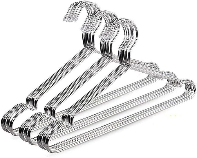 TIMMY Wire Hangers 30 Pack Stainless Steel Strong Metal Wire Hangers Clothes 16.5 Inch by TIMMY