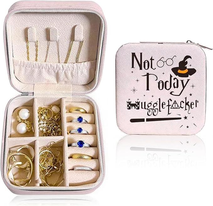 Funny Not Today Jewelry Organizer Case Small Portable Jewelry Organizer Box Christmas Birthday Gifs for Women Girls by Unknown
