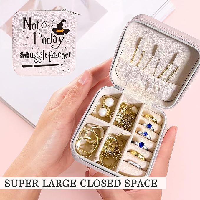 Funny Not Today Jewelry Organizer Case Small Portable Jewelry Organizer Box Christmas Birthday Gifs for Women Girls - Image 4