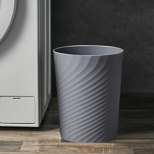 Small Bathroom Trash Can 1.8 Gallon Garbage Can Waste Basket Recycling Bin for Dorm Bedroom Office Kitchen,2 Pack Grey - Image 5
