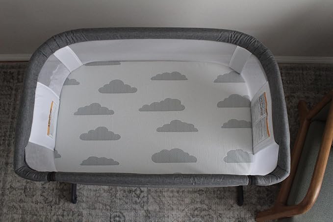 Baby Bassinet Mattress Topper, Waterproof Replacement Pad with Removable & Washable Mattress Covers (for Baby Delight)
