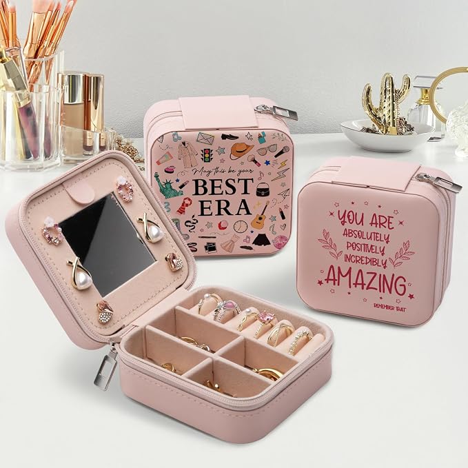 Best Jewelry Box Gift, Inspired Small Jewelry Case for Music Lovers Fans Women, Singer Merch Portable Jewelry Case, In My Best Jewelry Organizer Holder Storage Boxes - Image 4