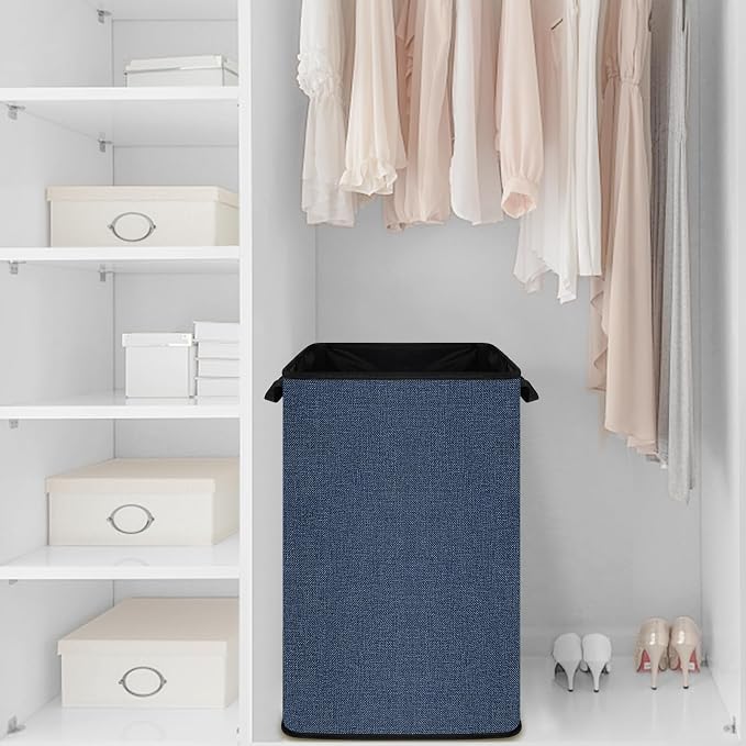 SNIGJAT Large Laundry Hamper, Tall Laundry Hamper with Sturdy Handles, Hampers for Laundry, Rectangular Dirty Clothes Hamper for Bedroom, Extra Large Laundry Basket for Clothes Toys, 80 L - Image 7