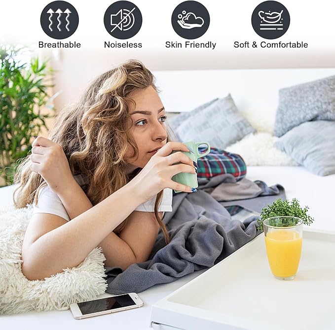 Waterproof Mattress Protector Full, Fitted Sheet Style Breathable Mattress Cover with Deep Pocket Fits Up to 18'', Noiseless Bed Cover for Kids Adults Pets, Machine Washable (Dark Gray, 54'' X 76'')