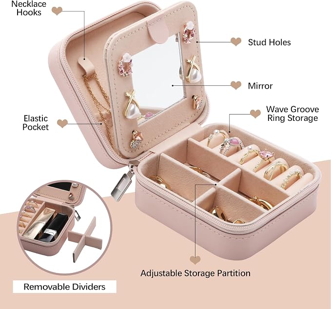 Aunt and Niece Gift Jewelry Box, Aunt Gifts from Niece, Nieces Gifts from Auntie, Best Unique Birthday Christmas Gift for Aunts Niece Jewelry Case - Image 2