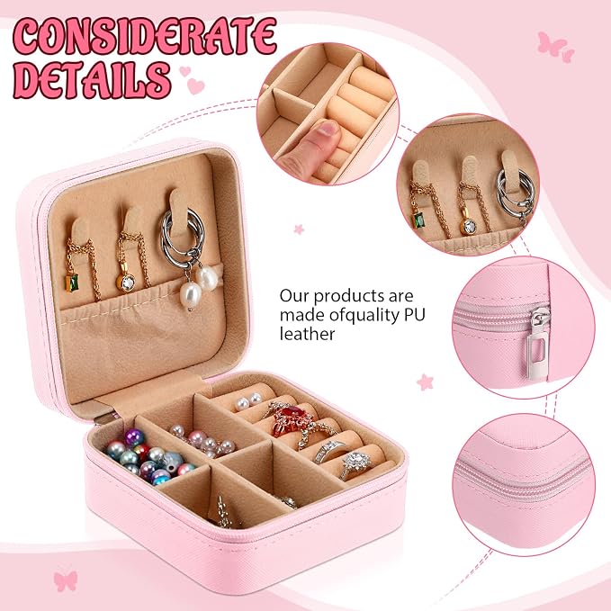 Kenning 12 Pack Inspirational Gifts Bulk Travel Jewelry Case Organizer Appreciation Gifts for Employee Teacher Coworkers Nurses - Image 4