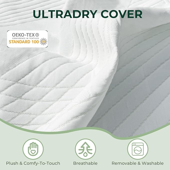 3 Inch Full Firm Mattress Topper, Extra Firm Memory Foam Bed Topper for Pain Relief, Cooling Gel-Infused & Removable Cover, CertiPUR-US & Oeko-Tex Certified
