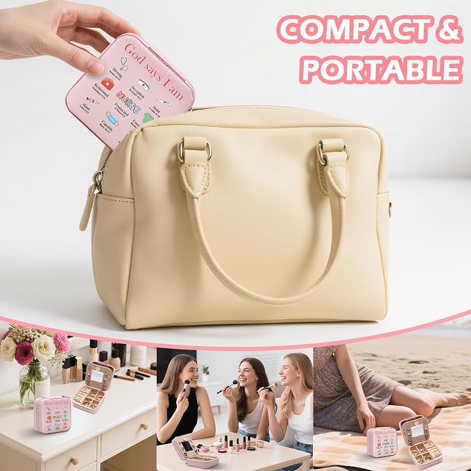 GAOLZIUY Nurse Jewelry Box Gifts for Women, Nurse Week Practitioner RN Graduation Appreciation Gifts for Nursing Students, Medical Assistant, God Says I Am Jewelry Case for Nurses Female - Image 6