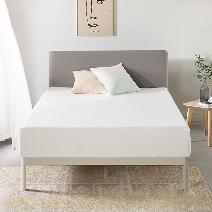 Best Price Mattress 12 Inch Full Mattress Bed-In-A-Box, Green Tea Memory Foam, White