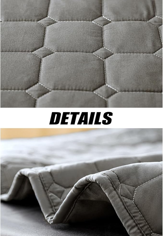 Waterproof Mattress Protector with 12'' Deep Pocket - Super Soft Solid Color Fitted Bed Sheet Bedding Mattress Protector Pad - Breathable & Elastic - Bed Cover to Keep Your Mattress Clean & Dry