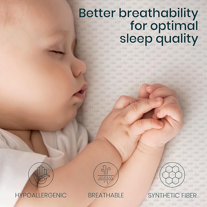 Tutti Bambini 100% Waterproof Bassinet Mattress Protector - Premium Ultra Breathable Bassinet Mattress Pad Cover, Machine Washable, Compatible with CoZee® Bassinets (31.8 x 20 in)
