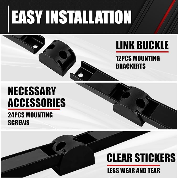 Magnetic Storage Organizer Tool Holder, Magnetic Tool Holder Strip, 6-Pack Magnetic Tool Bar,1-Pack Wrist Magnetic Holder for Garage,Shop and Kitchen | Garage Wall Mount Rack- Mounting Screws Included - Image 3