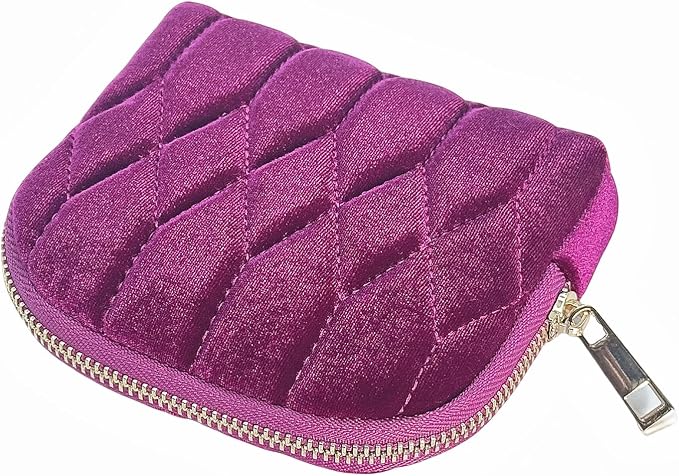 Small Travel Jewelry Case - Jewelry Travel Organizer Bag with for Bracelets, Necklaces, Bangles, Jewelry Organizer Storage Bag Gift for Women Girls,5.1x4.72x1.18 IN- RJB001-Purple by ToLoveToLife
