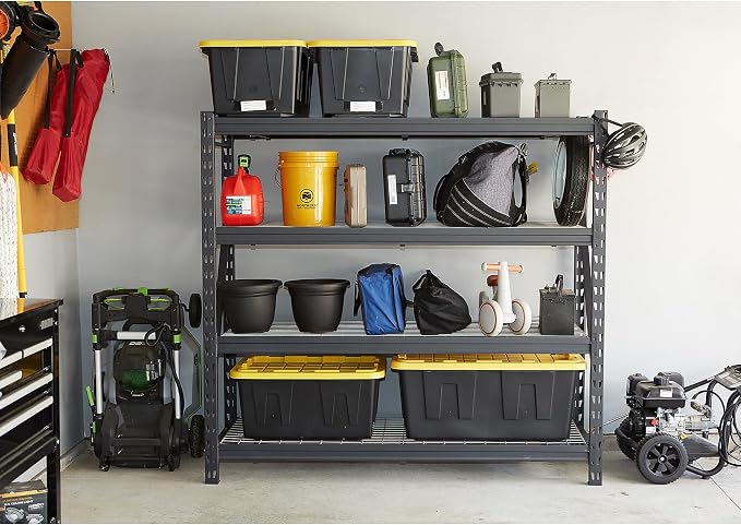 Ironton 4-Tier Industrial Steel Shelving Unit, 8,000-Pound Load Capacity, Garage Storage Rack, 77" W x 24" D x 72" H - Image 8