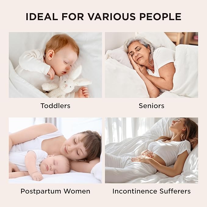 Bedsure Full Size Mattress Protector Waterproof - Quilted Fitted Noiseless Mattress Pad with 8-21" Deep Pocket, Breathable Pillow Top Mattress Topper Cover Padded, 54x75 Inches, White