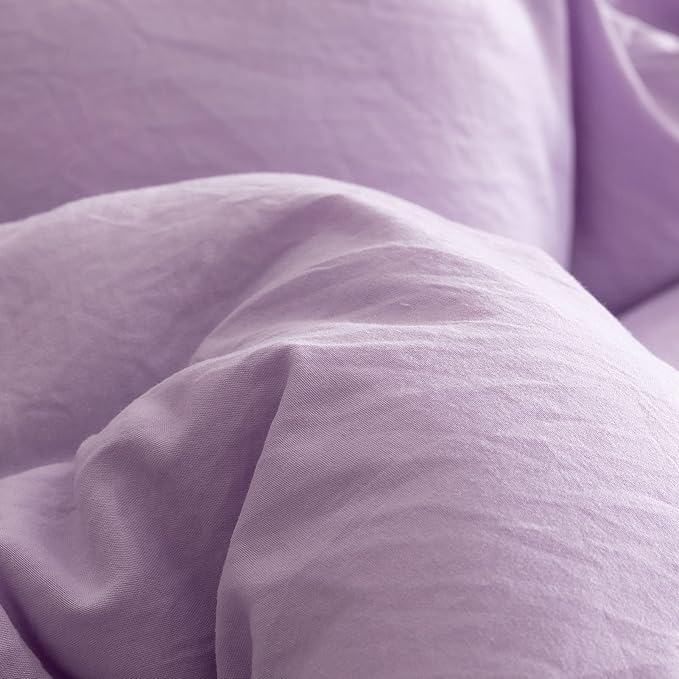 ROSGONIA Full Size Comforter Sets for Girls Boys Teens Lavender, 3pcs (1 Boho Comforter & 2 Pillowcases) Lightweight Kids Comforter Sets Blanket
