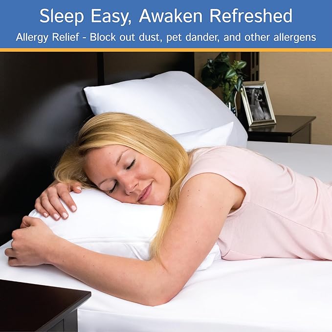 RV Short Queen Mattress Protector (8” to 11” Depth) - Waterproof Zippered Encasement 60" W x 75”L Premium Quality Hypoallergenic Bed Cover Protects Against Bedbugs Dust