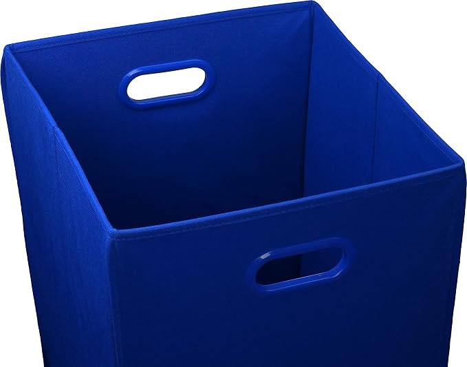 Simple Houseware Foldable Closet Laundry Hamper Basket, Dark Blue - Image 2